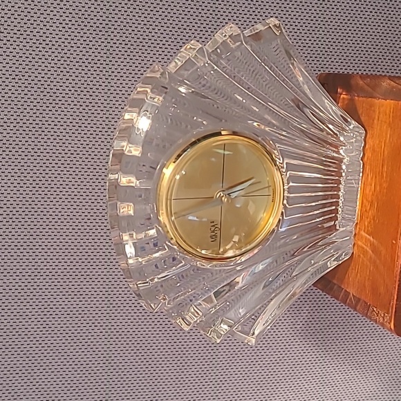 Mikasa Crystal Shell Clock Germany - Picture 1 of 11